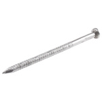 RS PRO Bright Steel Ring Shank Nails; 100mm x 5mm; 500g Bag