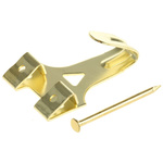 RS PRO Steel Brass Plated Angle Drive Hook