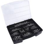 RS PRO Plain Stainless Steel Blind Rivet Set, 465 pieces