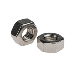 RS PRO, Plain Stainless Steel Hex Nut, DIN 934, M6