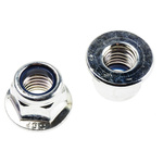RS PRO, Bright Zinc Plated Steel Lock Nut, DIN 6926, M10