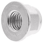 RS PRO, Bright Zinc Plated Steel Lock Nut, DIN 6926, M12