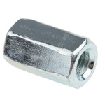 30mm Bright Zinc Plated Steel Coupling Nut, M10