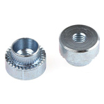 Hank Zinc plated & clear Passivated Steel Rivet Bush, M3