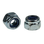 RS PRO, Bright Zinc Plated Steel Lock Nut, DIN 982, M5