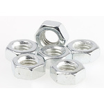 RS PRO, Bright Zinc Plated Steel Hex Nut, DIN 934, M3.5