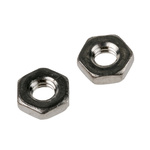RS PRO, Plain Stainless Steel Hex Nut, DIN 439B, M2.5