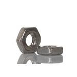 RS PRO, Plain Stainless Steel Hex Nut, DIN 439, M3
