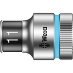 Wera 11mm Hex Socket With 1/2 in Drive , Length 37 mm
