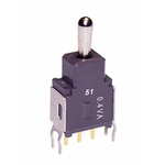 NKK Switches SPDT Toggle Switch, On-Off-On, PCB