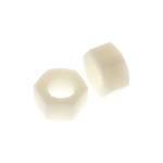 RS PRO, Plain Nylon Hex Nut, DIN 934, M12