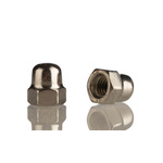 RS PRO, Plain Stainless Steel Hex Nut, DIN 1587, M6