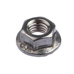 RS PRO, Plain Stainless Steel Flanged Hex Nut, DIN 6923, M5