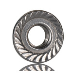 RS PRO, Plain Stainless Steel Flanged Hex Nut, DIN 6923, M6