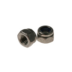 RS PRO, Plain Stainless Steel Hex Nut, DIN 985, M3