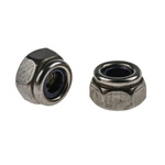RS PRO, Plain Stainless Steel Locking Nut, M4