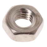 RS PRO, Nickel Plated Brass Hex Nut, DIN 934, M3
