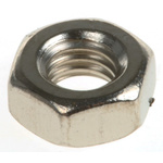 RS PRO, Nickel Plated Brass Hex Nut, DIN 934, M4