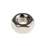 RS PRO, Nickel Plated Brass Lock Nut, BS 57, 6BA