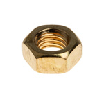 RS PRO, Plain Brass Hex Nut, DIN 934, M5