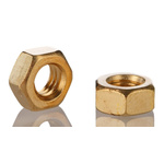 RS PRO, Plain Brass Hex Nut, DIN 934, M6