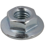 RS PRO, Plain Stainless Steel Flanged Hex Nut, DIN 6923, M10