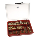 RS PRO Brass Hex Full Nuts Box, 1070 Pieces
