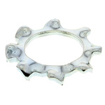 Bright Zinc Plated Steel External Tooth Lock Washer, M6