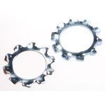 Bright Zinc Plated Steel External Tooth Lock Washer, M12