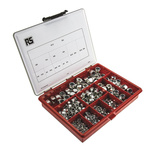 RS PRO Steel Self Locking Nuts Box, 495 Pieces