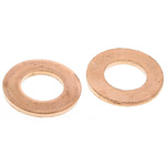 Copper Plain Washers, M5