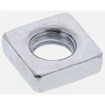 RS PRO M6 10mm Steel Square Nuts, Bright Zinc Plated Finish