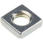 RS PRO M8 13mm Steel Square Nuts, Bright Zinc Plated Finish