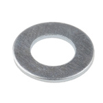 Bright Zinc Plated Steel Plain Washers, M6, BS 4320