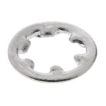 A2 304 Stainless Steel Internal Tooth Shakeproof Washer, M2.5, DIN 6797J