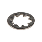 A2 304 Stainless Steel Internal Tooth Shakeproof Washer, M4, DIN 6797J