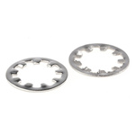 A2 304 Stainless Steel Internal Tooth Shakeproof Washer, M10, DIN 6797J