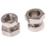 RS PRO 10Nm Plain Stainless Steel Shear Nut, M6