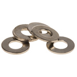 Nickel Plated Brass Plain Washers, M3, DIN 125A