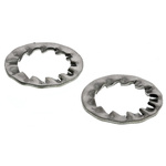 A4 316 Stainless Steel Internal Tooth Shakeproof Washer, M12, DIN 6798J