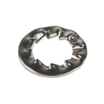 A4 316 Stainless Steel Internal Tooth Shakeproof Washer, M8, DIN 6798J