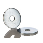 Bright Zinc Plated Steel Mudguard Washers, M6