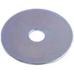 Bright Zinc Plated Steel Mudguard Washers, M8