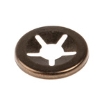RS PRO Enamelled Steel Open Push-On Fastener for 4mm Shaft
