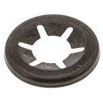 RS PRO Enamelled Steel Open Push-On Fastener for 5mm Shaft