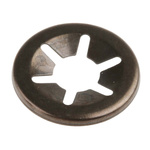 RS PRO Enamelled Steel Open Push-On Fastener for 6mm Shaft