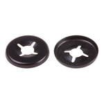 RS PRO Enamelled Steel Open Push-On Fastener for 3mm Shaft
