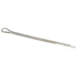 RS PRO 25.4mm Bright Zinc Plated Steel Split Pin, 1.2mm Diameter