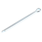 RS PRO 38.1mm Bright Zinc Plated Steel Split Pin, 2.4mm Diameter