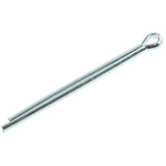 RS PRO 44.5mm Bright Zinc Plated Steel Split Pin, 3.2mm Diameter
